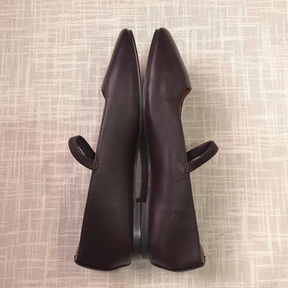 Madewell Brown Leather Mary Jane Flats - Picture 7 of 8